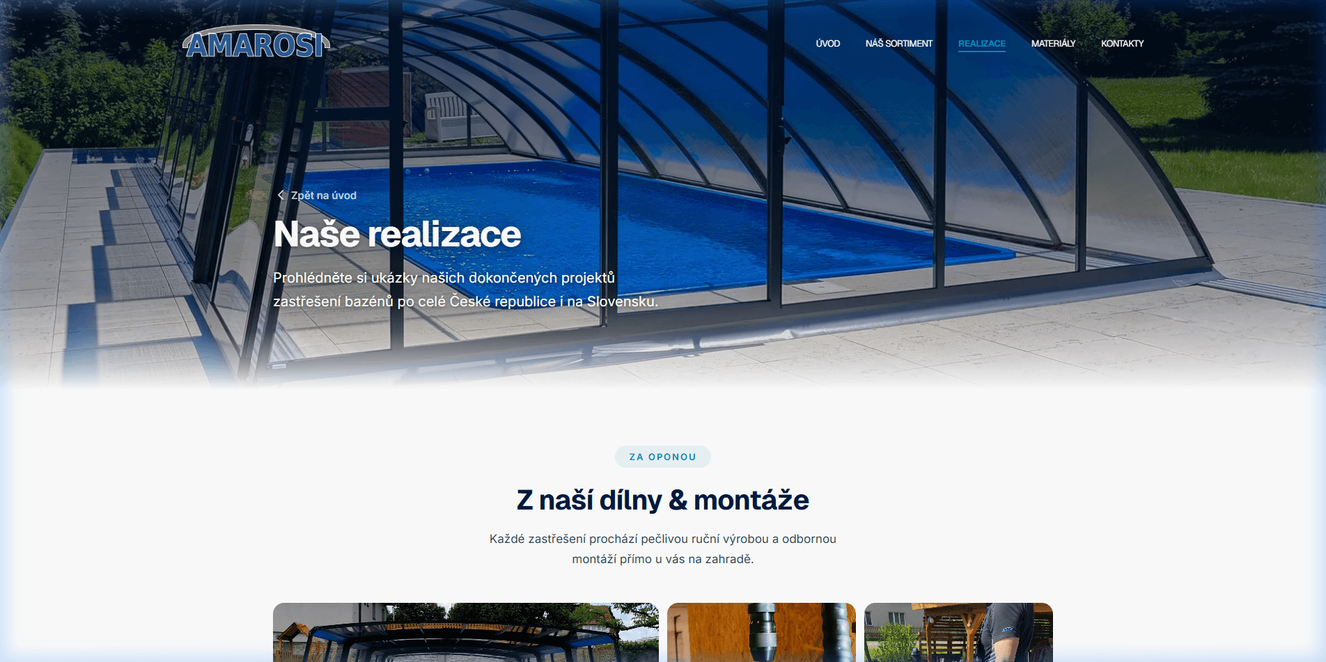 Nový web — Bento Grid s lightboxem
