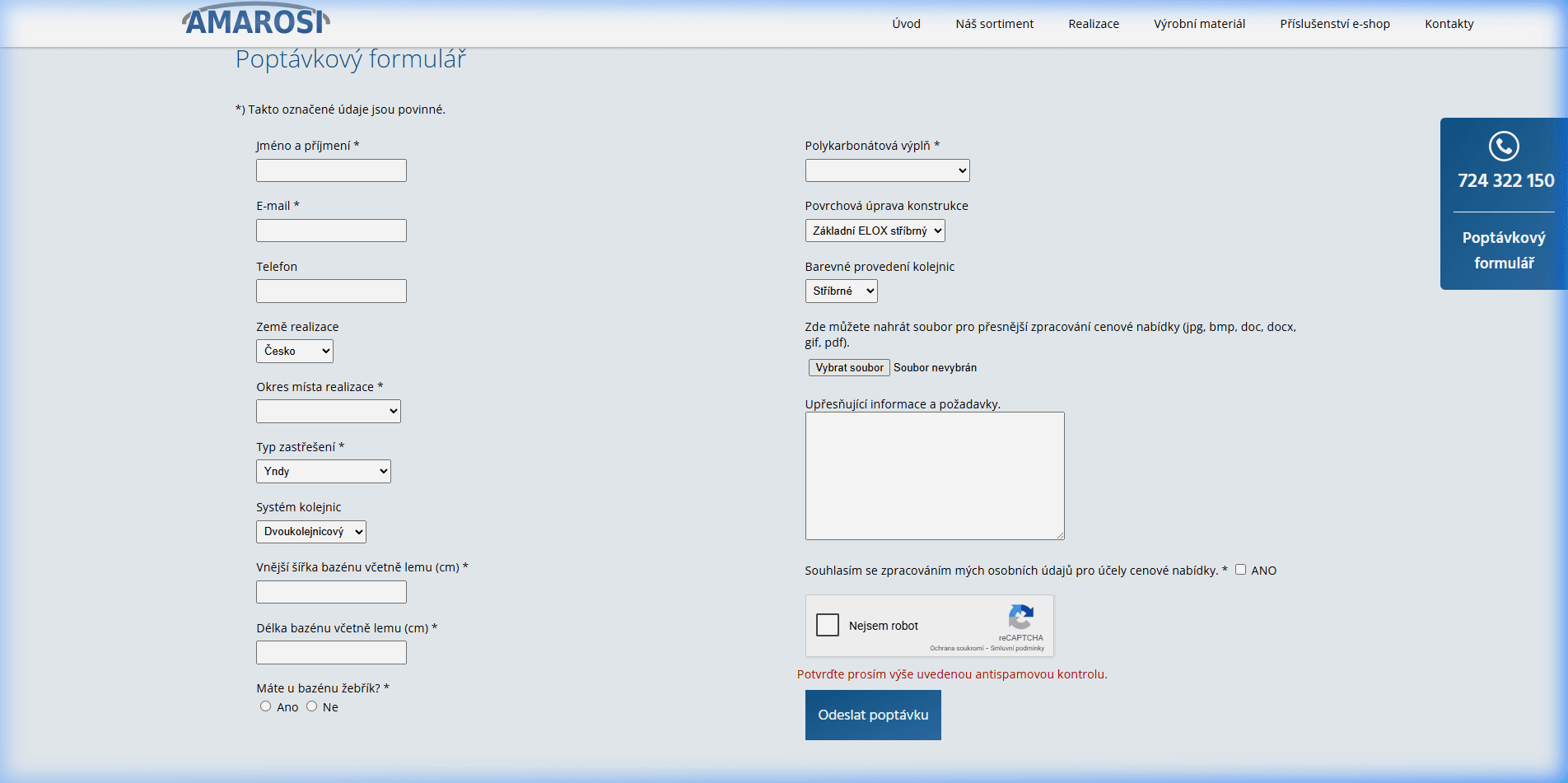 Starý web — jednoduchý formulář s 15+ poli naráz