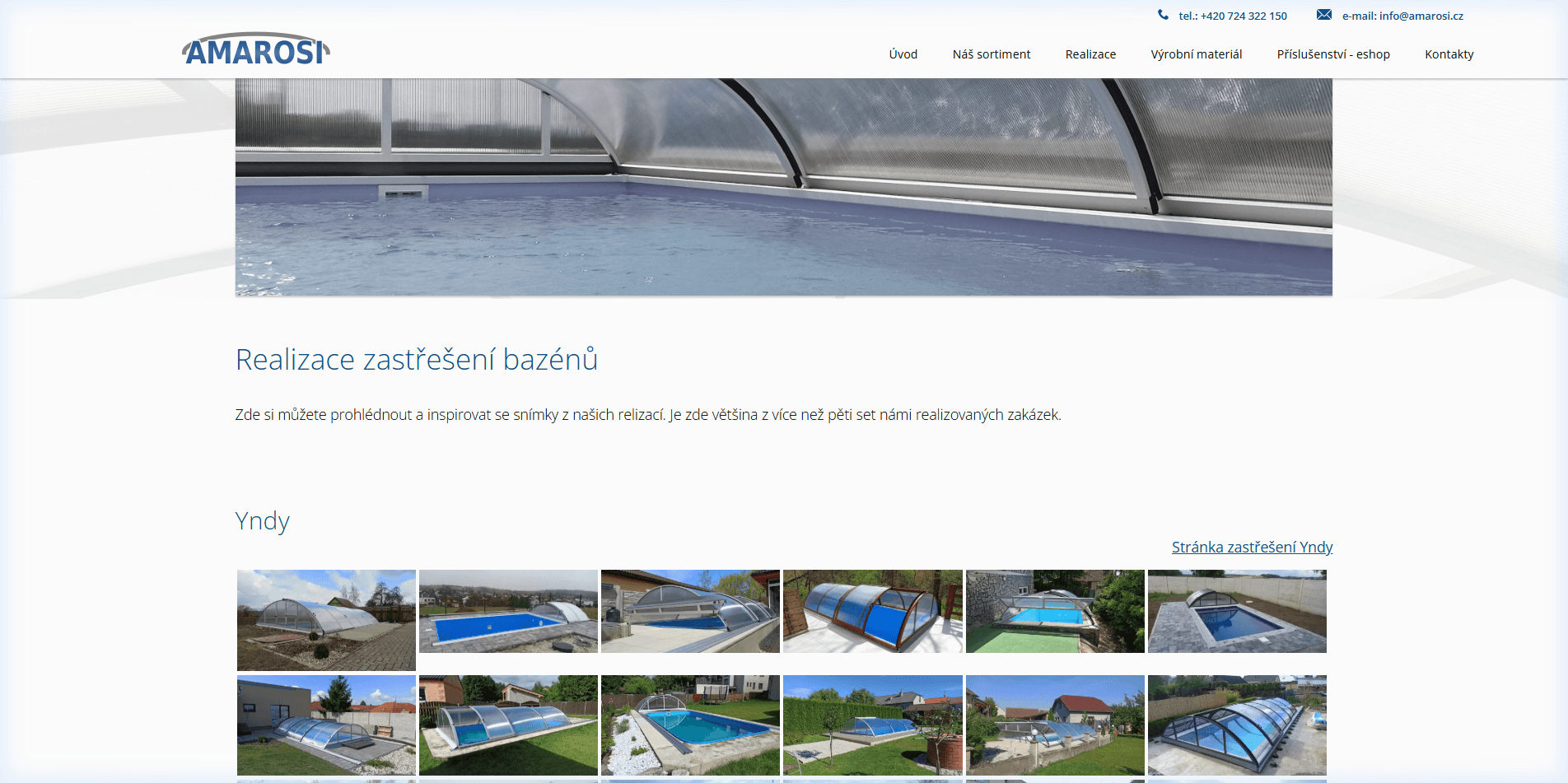 Starý web — základní thumbnail grid